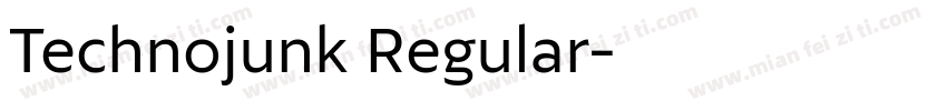 Technojunk Regular字体转换